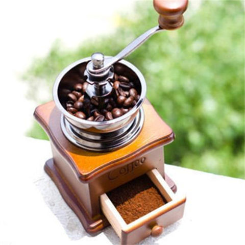  Coffee Grinder,Hand-Cranked Manual Mini Coffee Bean Grinding  Machine Household Kitchen Tools Grinder Hand Roller Classic Coffee : Home &  Kitchen