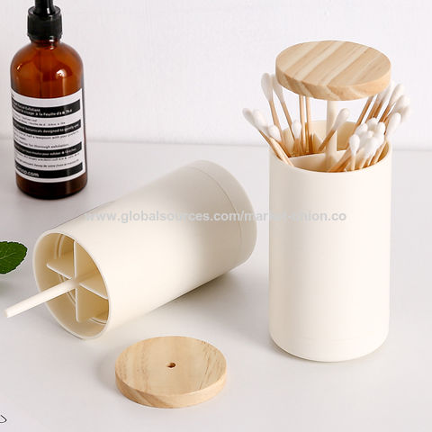 Portable Wood Toothpick Holder Container Living Room Mini