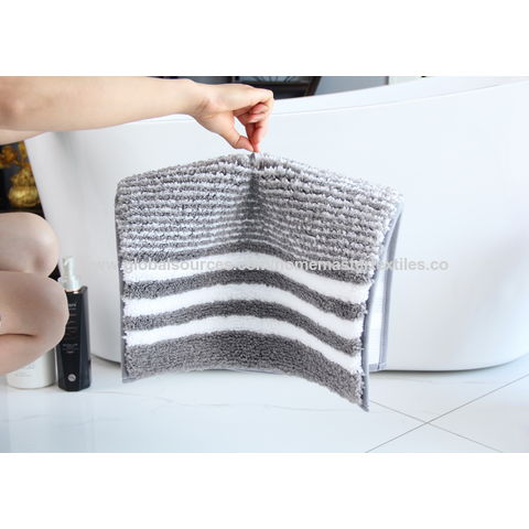 COCOER Extra Long Bath-Mat, Absorbent Bath Mats for Bathroom Non Slip,  Machine