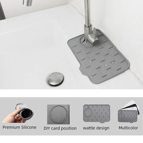 Buy Wholesale China Non-slip Kitchen Silicone Faucet Mat Sink Splash Pad  Drain Pad Bathroom Shampoo Soap Dispenser Quick Dry Tray & Non-slip Kitchen  Silicone Faucet Mat at USD 3