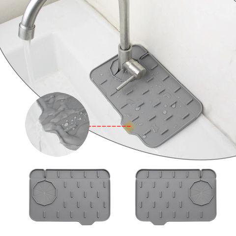 Buy Wholesale China Non-slip Kitchen Silicone Faucet Mat Sink Splash Pad  Drain Pad Bathroom Shampoo Soap Dispenser Quick Dry Tray & Non-slip Kitchen  Silicone Faucet Mat at USD 3