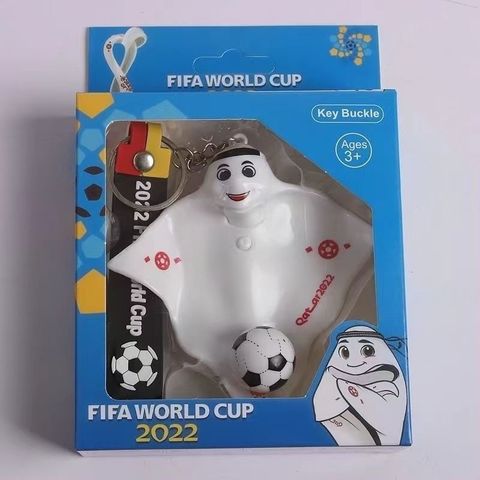 2022 Qatar Football World Cup Mascot Display Doll Key Chain