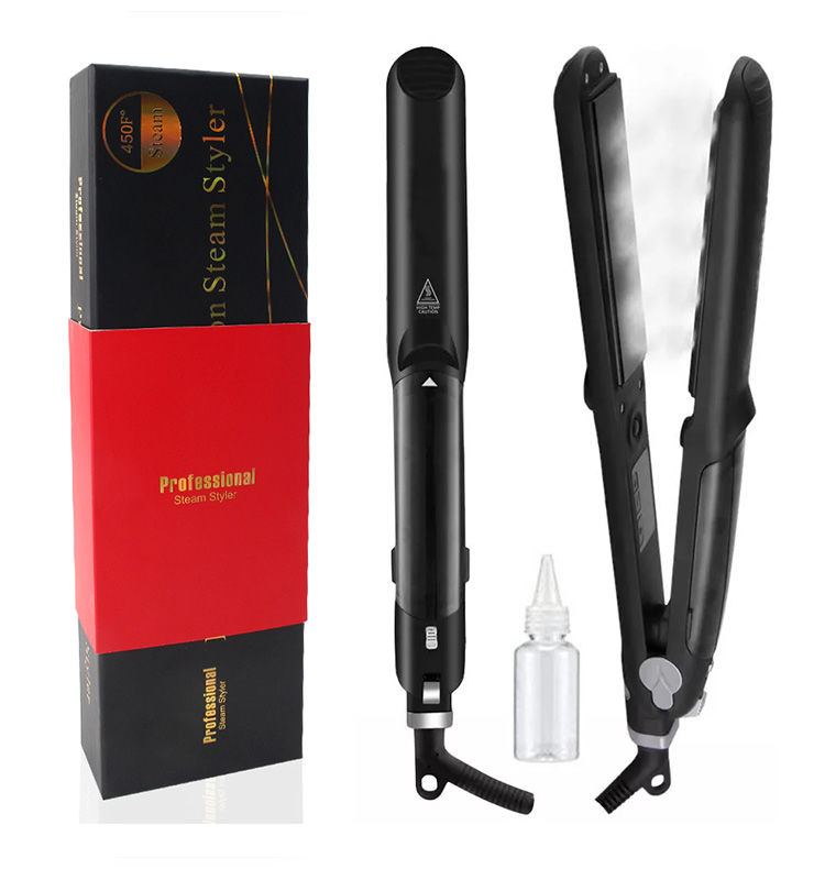 Water vapor outlet hair straightener