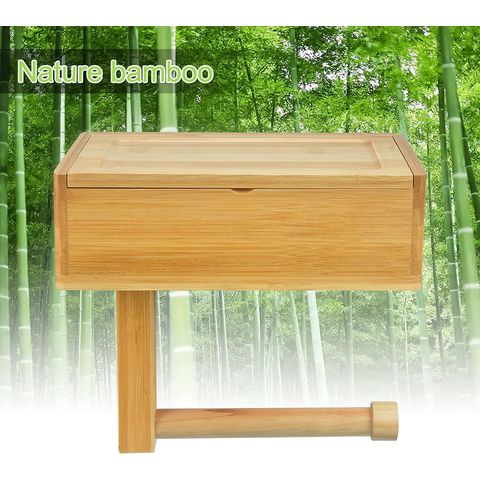 Wholesale Modern Bamboo Toilet Tissue Paper Roll Storage Holder Stand Tissue  Bambus Box with Lid Shelf - China Toilet Paper Storage Holder, Toilet Paper  Roll Holder Tissue Box