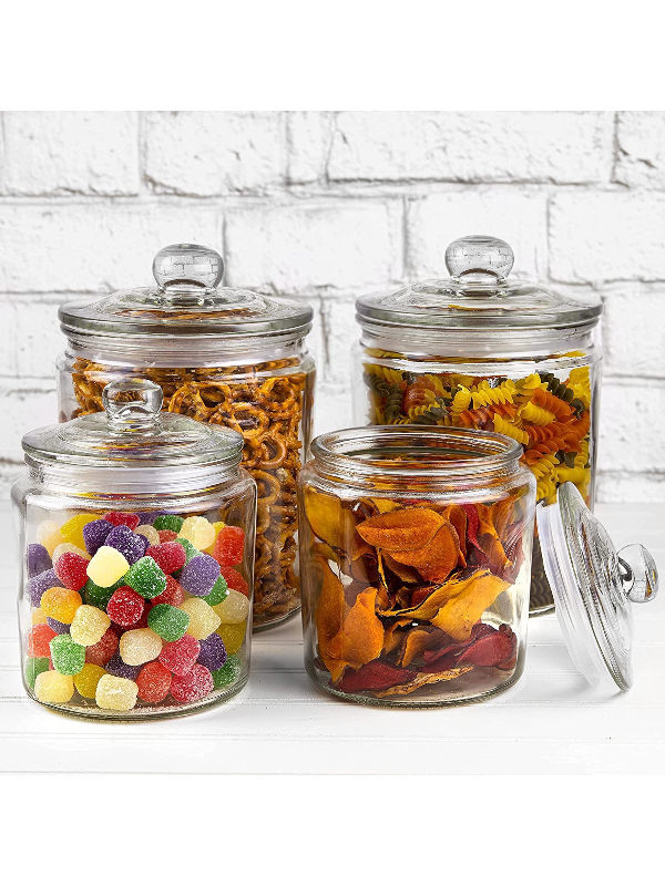 100pcs 50-260ml Glass Jar With Lid Cookie Jar Kitchen Jars And Lids Mason  Candy Jar For Spices Glass Container Wholesale - Bottles,jars & Boxes -  AliExpress