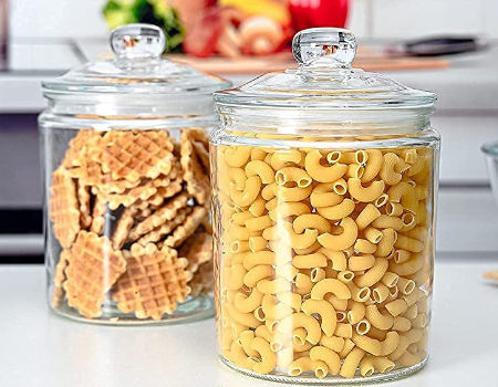 Glass Jar Storage Containers, 60 Oz Easter Candy Jar Kitchen Canisters,  Airtight Cookie Jar with Cork Lid, Perfect for Candy, Canning, Cereal,  Sugar, Beans - China Glass Jar and Storage Container price