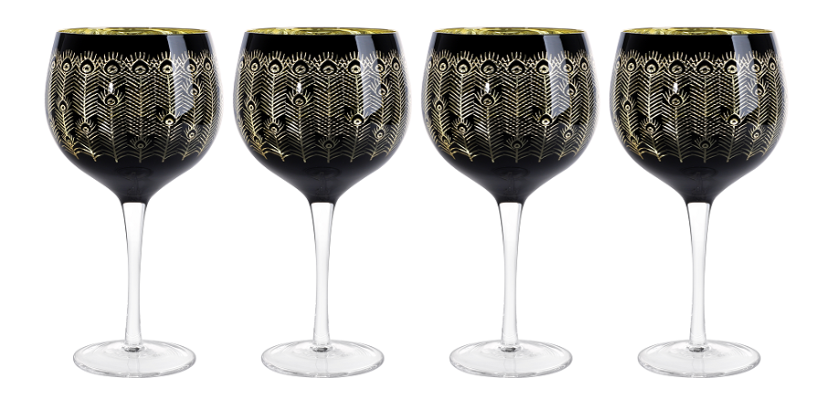 Artland 4-pc. Midnight Black Champagne Flute Set