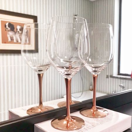 Buy Wholesale China Lingyao Wine Glass With Rose Gold Stem,stemware Wine  Glass, & Rose Gold Stemed Wine Glass at USD 1.5