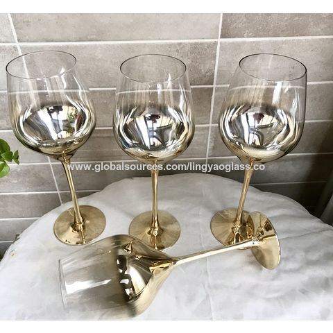 Wholesale Crystal Spraying Color Colored Stem Wine Glass - China Colored  Stem Wine Glass and Custom Wine Glass price
