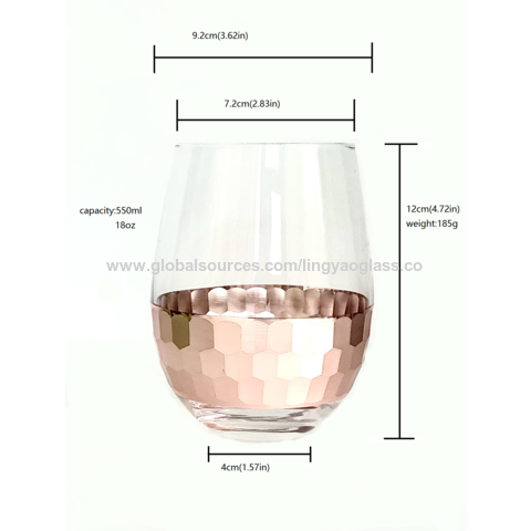 2 Pack Wine Glasses High Quality Wine Glass Drink Cup Big 550ml Bordeaux