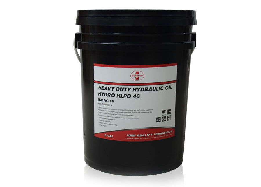 Lubriplate HO-1 Heavy Duty Hydraulic Oil - 5 Gallon Pail, 46 ISO Grade, High Temperature & Pressure Resistance