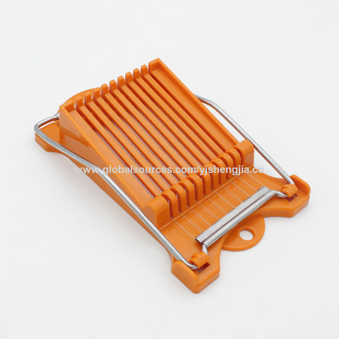 Stainless Steel Egg Slicer Egg Cutter with Handle with Six Blades
