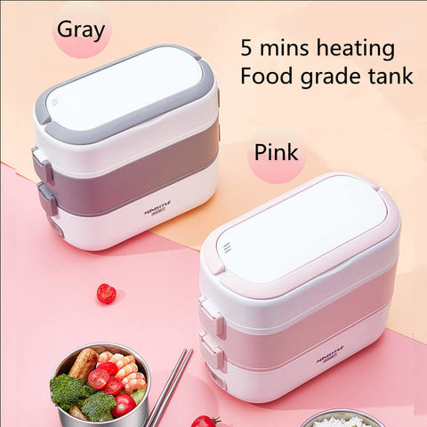 1.5L Electric Lunch Box Portable Rice Cooker Double Layer Liner Bento Box  Cooking Pot Food Warmer Steamer Lunch Box 220V - AliExpress