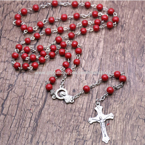 Buy Wholesale China Christian Jesus Cross Rosary Necklace Beads Pray Beads  Christian Jewelry Kinds Of New Design Jewelry & Jewelry at USD 1.5