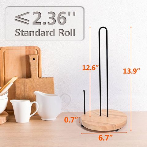 Buy Wholesale China Wholesale Paper Towel Holder With Heavy Duty Wood Base Paper  Towel Holder Stand For Kitchen Decor Dining Table Home & Paper Towel Holder  With Heavy Duty Wood Base at