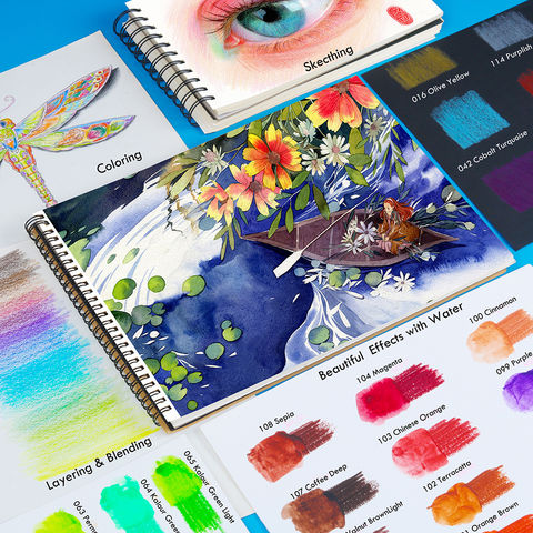 Set de 120 Lápices de Colores para Niños, Juegos de Arte, Papelería Infantil, Lápices de Colores Oleosos en Caja de Lata para Artistas y Principiantes