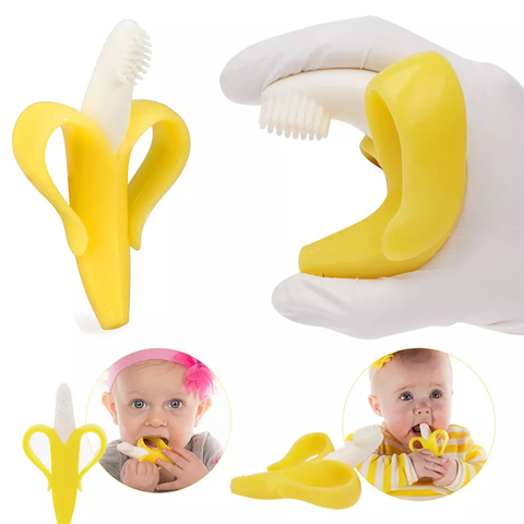 Jouet de dentition pour bébé, banane