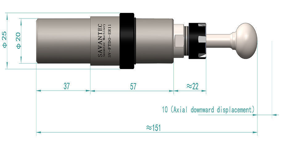 Gehringer Debuskさん専用.4 Savantec Sv-ftd0 Axial Downward Floating Deburring Holder