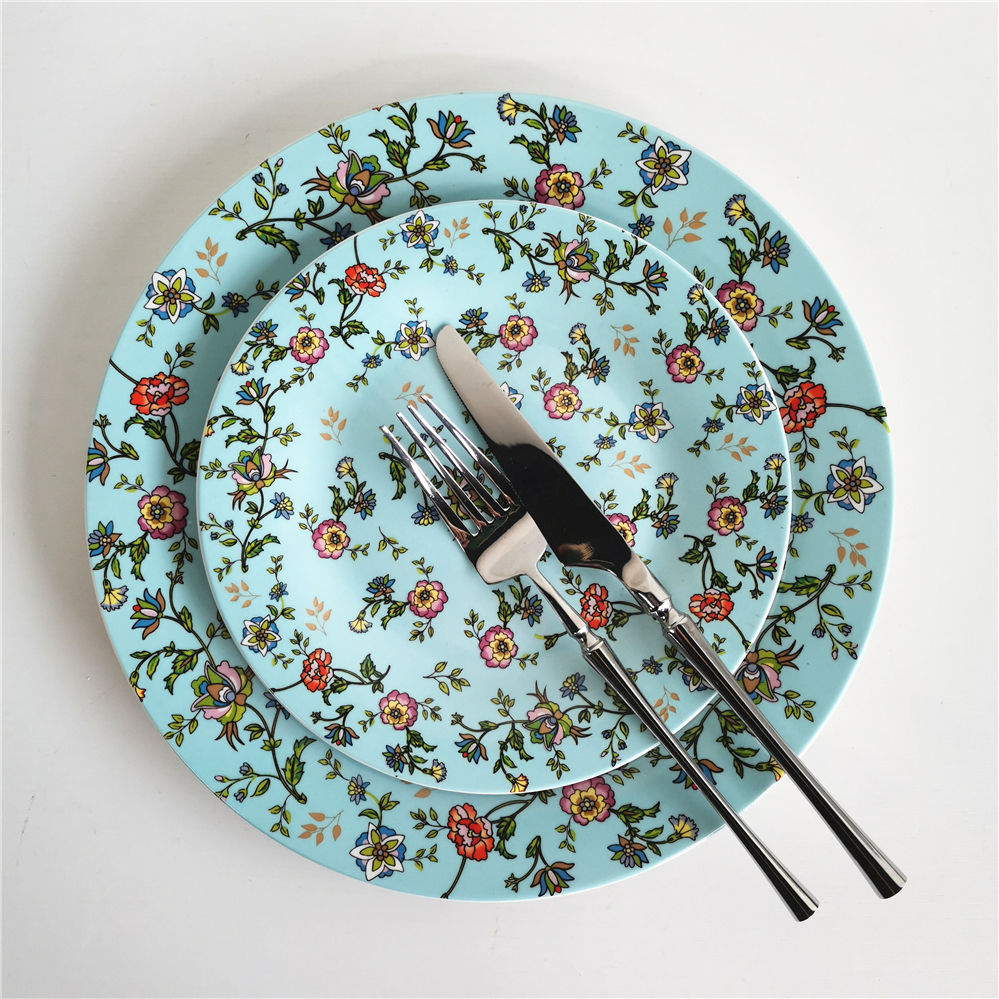 Buy Wholesale China Porcelain Dinner Plates 10.5inch 7.5inch With Custom Design & Dinner Plate