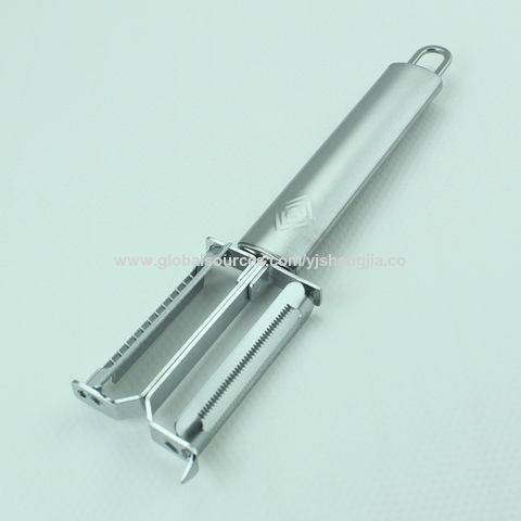 Buy Wholesale China Plastic Comfortable Handle Vegetable Fruit  Multifunctional Peeler With Transparent Storage & Vegetable & Fruit Peelers  at USD 0.69