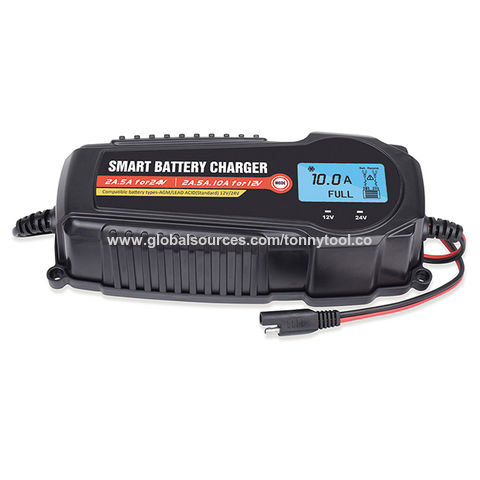 BLACK & DECKER 10-Amp Smart Car Battery Charger at