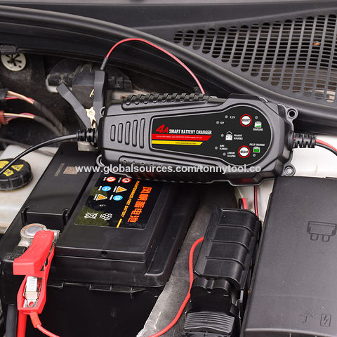 Chargeur de batterie de voiture 4 en 1 12V 6A batterie au lithium acide de  voiture
