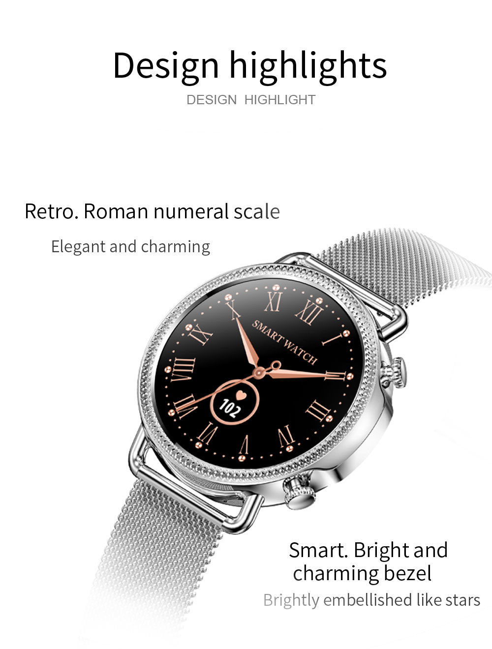 Multilingual Touch Panel Smart Bracelet Mental Smart Watch Health ...