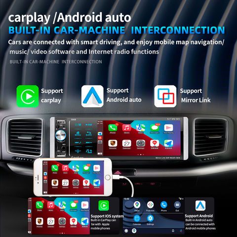 Autoradio 5 pouces avec navigation, Carplay, lecteur MP5