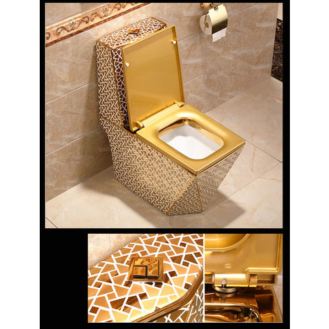 Chaozhou Sanitary Ware Factory Wholesale Black and Gold Color
