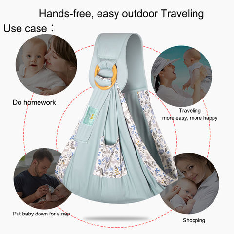 Factory Wholesale Baby Carrier Organic Material Infant Stretch Wrap Ring Sling Baby Carrier Baby Wrap Sling Carrier 4.3 Wholesale China Baby Carrier at Factory Prices from Pujiang County Xinchen Baby ...