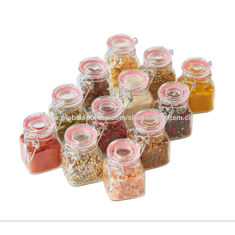 Buy Wholesale China Hot Sale Mini Clip Top Glass Jars Preserve Jam