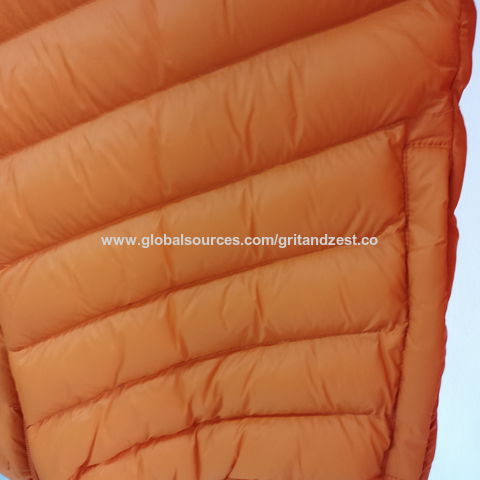 Chaqueta acolchada ligera de plumón para mujer al por mayor, relleno de plumón de pato blanco 90, para uso casual