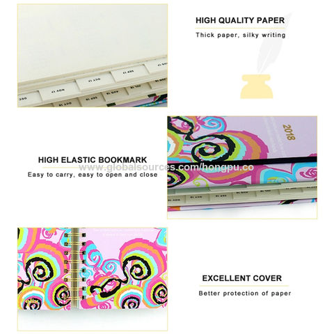 Cheap Bulk Custom Kawaii Cute School Planners Journal Sublimation