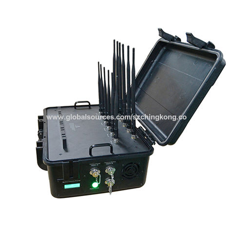 Alta potencia Potente 14 Antena inhibidor de Teléfono móvil Lojack GPS WiFi  VHF UHF jammer
