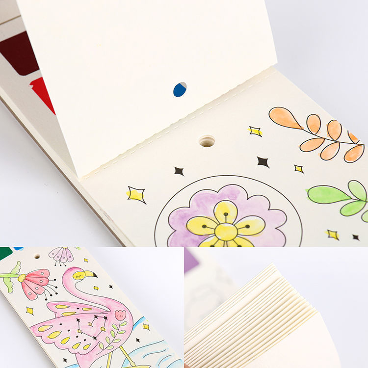 Buy Wholesale China Gouache Coloring Water Book Diy Paint Gift Bookmark