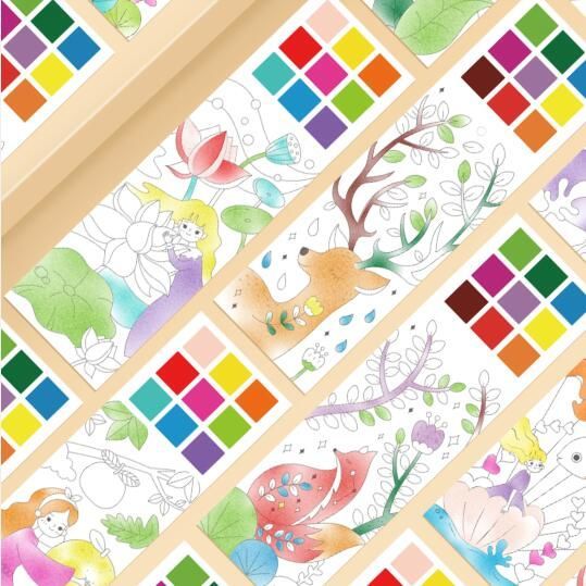 Buy Wholesale China Gouache Coloring Water Book Diy Paint Gift Bookmark