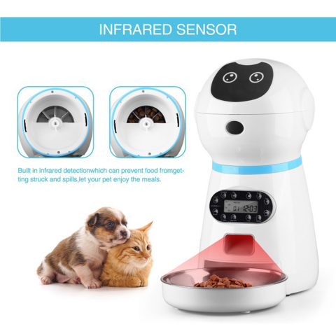 Voovpet Pet Voice Toy Food Leaker Sound Ball Dog Toys Cat Feeder