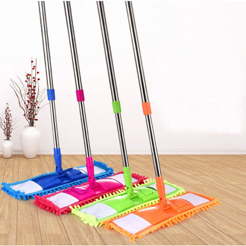 Super Absorbing MicroFiber Dust Mop with Handle Telescoping Pole Floor  Cleaner Noodle Mop 