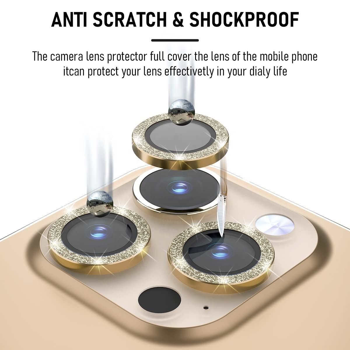 Camera Lens Screen Buy Wholesale China Glitter Diamond Lens Protector 9h Tempered Glass ...