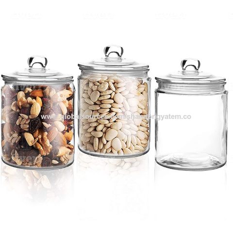 Mason candy Jar for Spices Glass Transparent Container Glass Jars with Lids  Cookie Jar Kitchen Jars and Lids Small size Wholesal