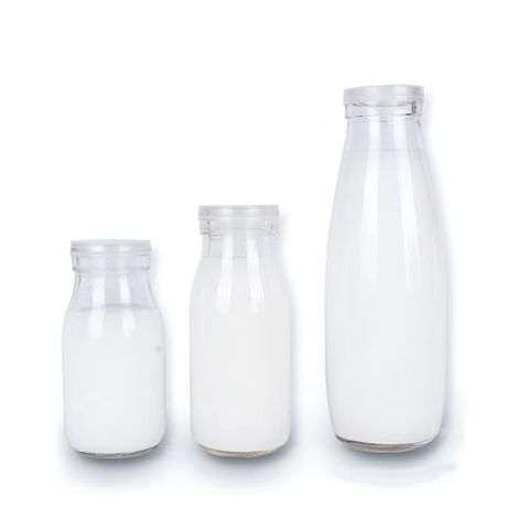 Pajitas de leche, 6 pajitas reutilizables con diseño de vidrio