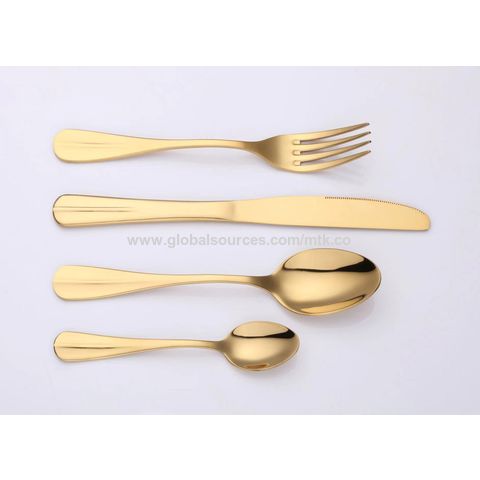 Wholesale 5 Pieces Dessert Steak Knife Fork Spoon Set Luxury