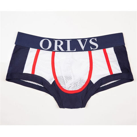 Buy Wholesale China Men Underwear Boxers Cuecas Playful Solid Gay Underwear Calzoncillos  Hombre Slips Male Shorts Sport & Men's Briefs at USD 1.64