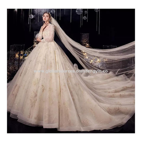 Aijingyu China Western Bridal Dress Ball Russian Gowns Uk Simple 2021  Pakistani Turkish Sew Wedding Gown - Wedding Dresses - AliExpress