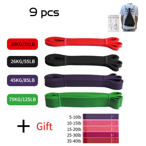 Comprar Banda elástica de resistencia, expansor de ejercicio, banda de goma  elástica para Fitness, bandas de asistencia para entrenamiento, Pilates,  gimnasio en casa