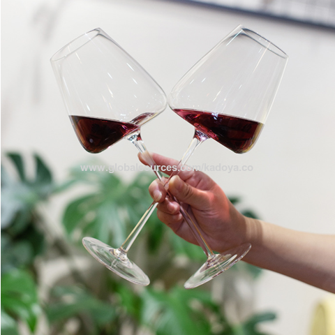 300ml big diamond design glass tumblers for wine drinking for home  decoration wholesale