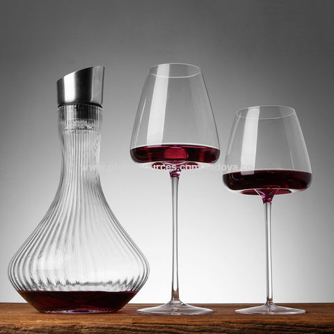 Buy Wholesale China High End Crystal Wine Goblets With Red Stem & Black  Base & Goblet at USD 3.6
