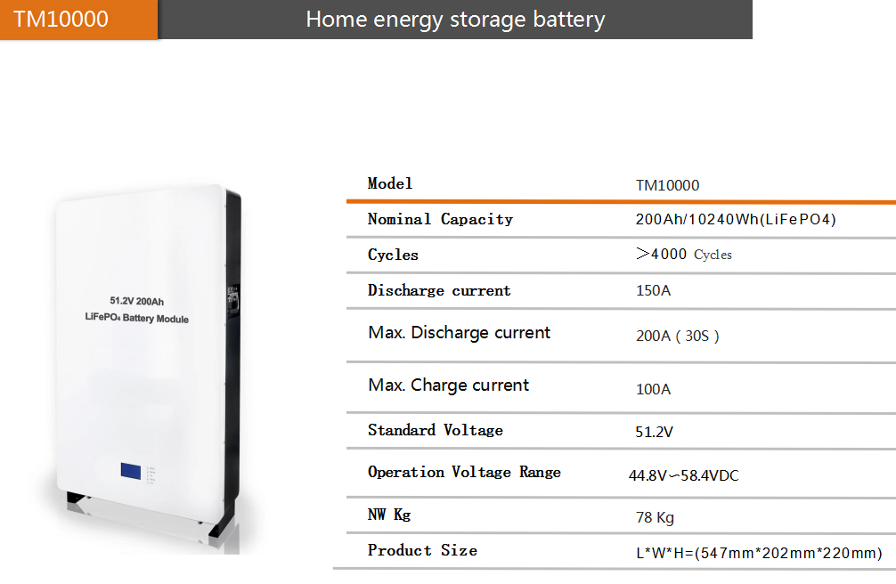 10kwh 48v 200ah Lifepo4 Battery Pack Solar Lithium Ion Battery With Bms ...