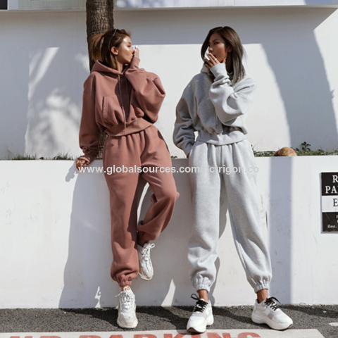 2021 Fashion Women Track Suits Sports Wear Jogging Suits Ladies Hooded  Tracksuit Set Clothes Hoodies+sweatpants Sweat Suits
