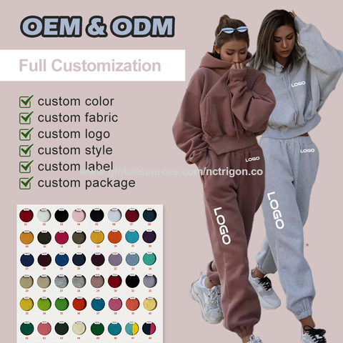 Custom Clothing Manufacturer High Quality Sweatsuits Tracksuit Blanks Cotton  Flared Sweatpants and Full Zip up Hoodie Set - China Jogger Set and Hoodies  and Jogger Set price